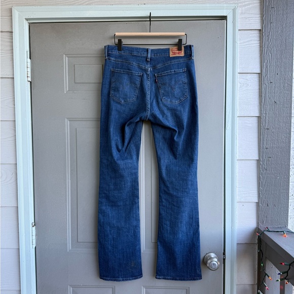 Levi's Dark Blue Flare Jeans - Picture 2 of 3